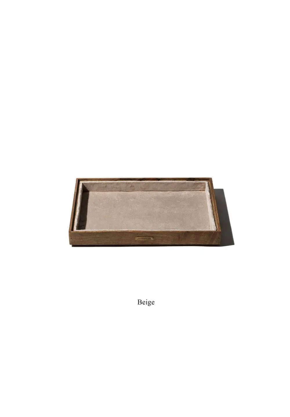 PUEBCO STACKABLE JEWELRY TRAY - BEIGE