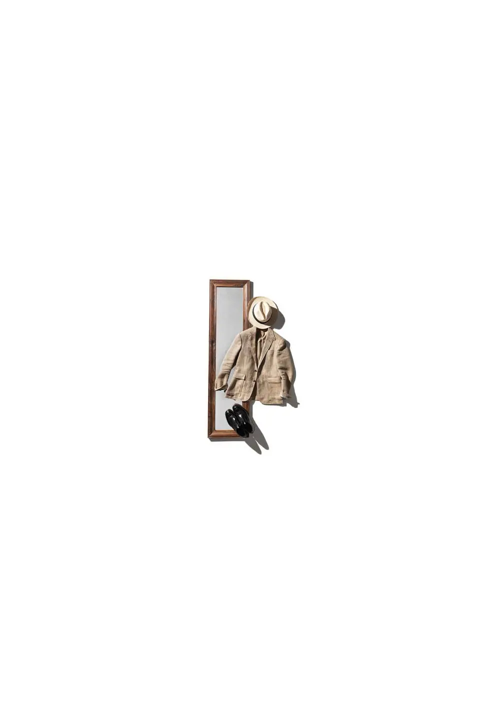 PUEBCO VINTAGE FRAME FIGURE MIRROR - NO COLOR