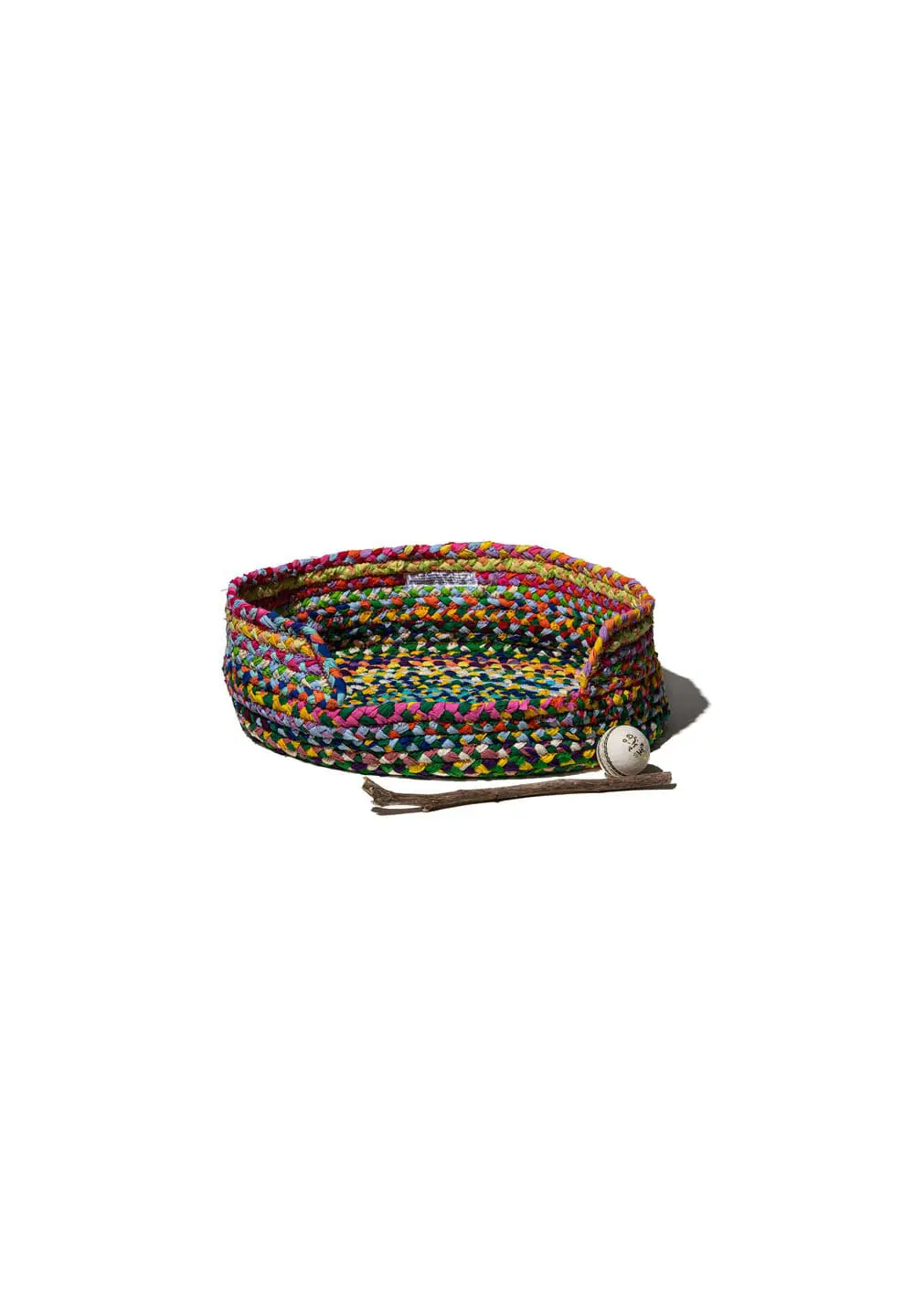 PUEBCO RECYCLED FABRIC BRAIDED PET BED - NO COLOR