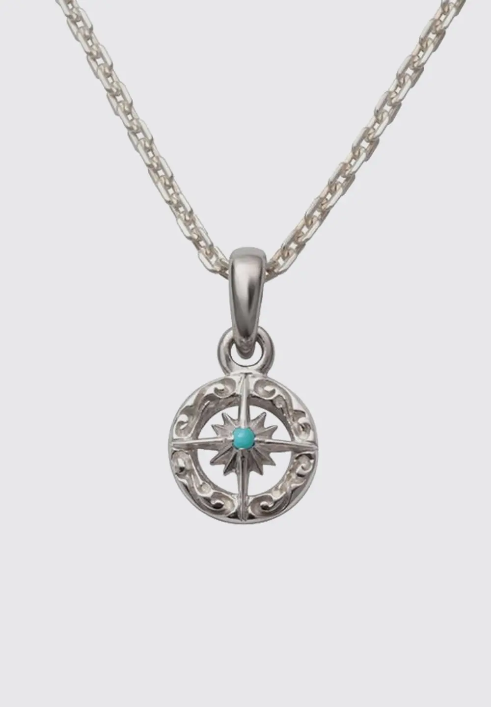 SAAD NATURAL TURQUOISE STONE PENDANT DECEMBER BIRTHSTONE - No Color