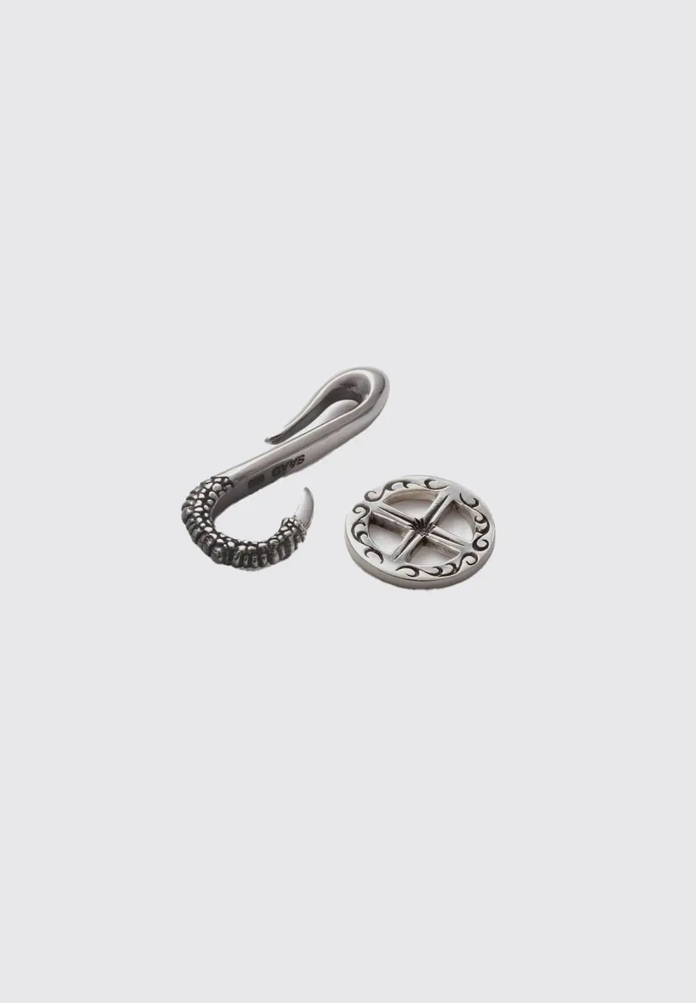 SAAD ARABESQUE MEDICINE WHEEL EAGLE CLAW SILVER 925 PENDANT TOP - No Color
