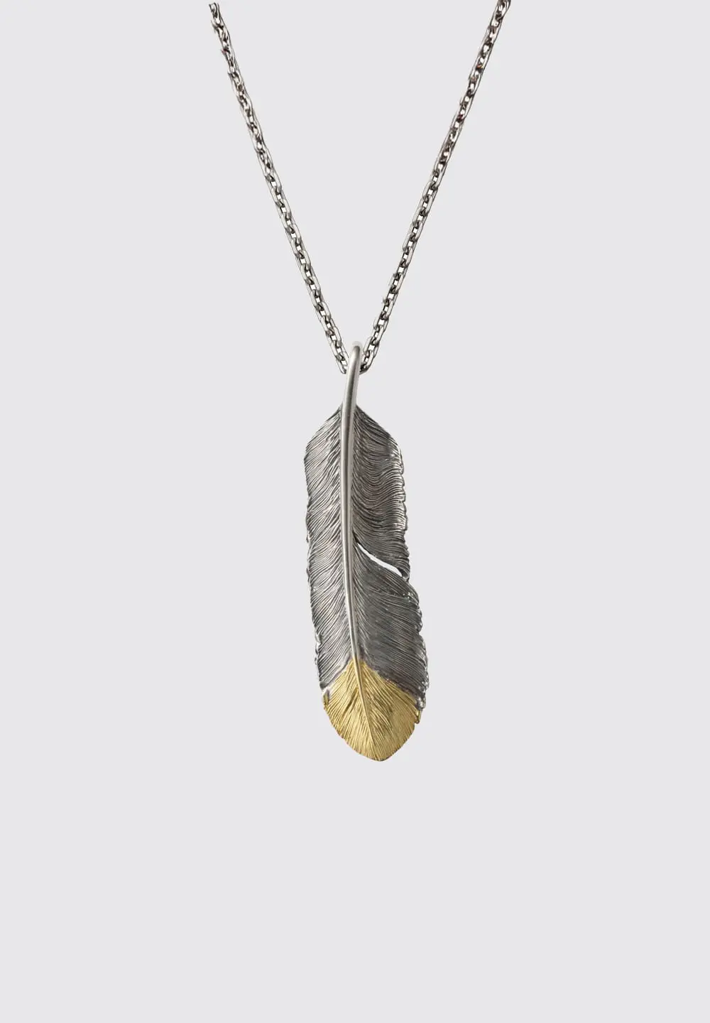 SAAD FEATHER (FACING LEFT) SILVER 925 PENDANT TOP - No Color