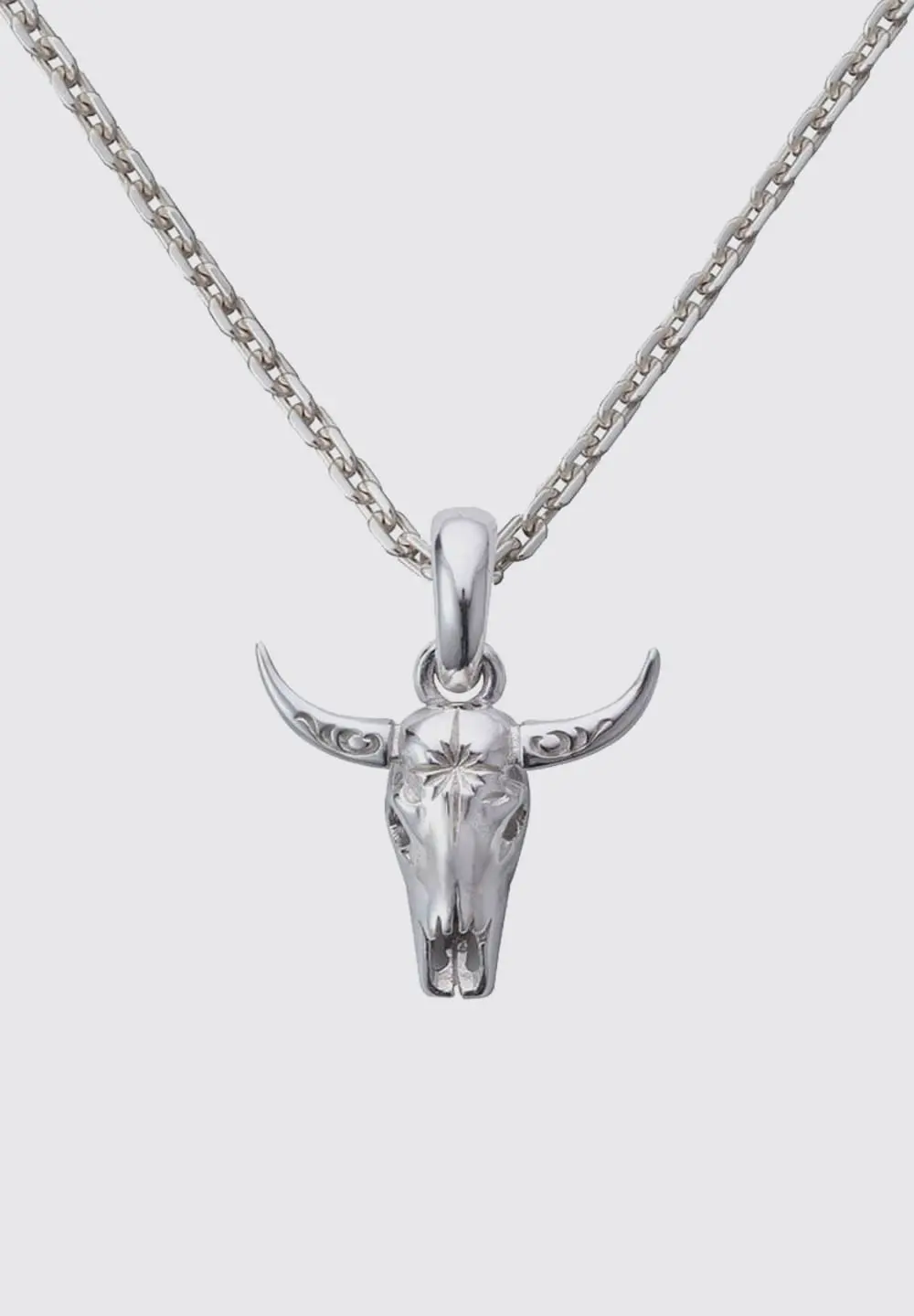 SAAD BUFFALO SKULL SILVER 925 PENDANT TOP - No Color
