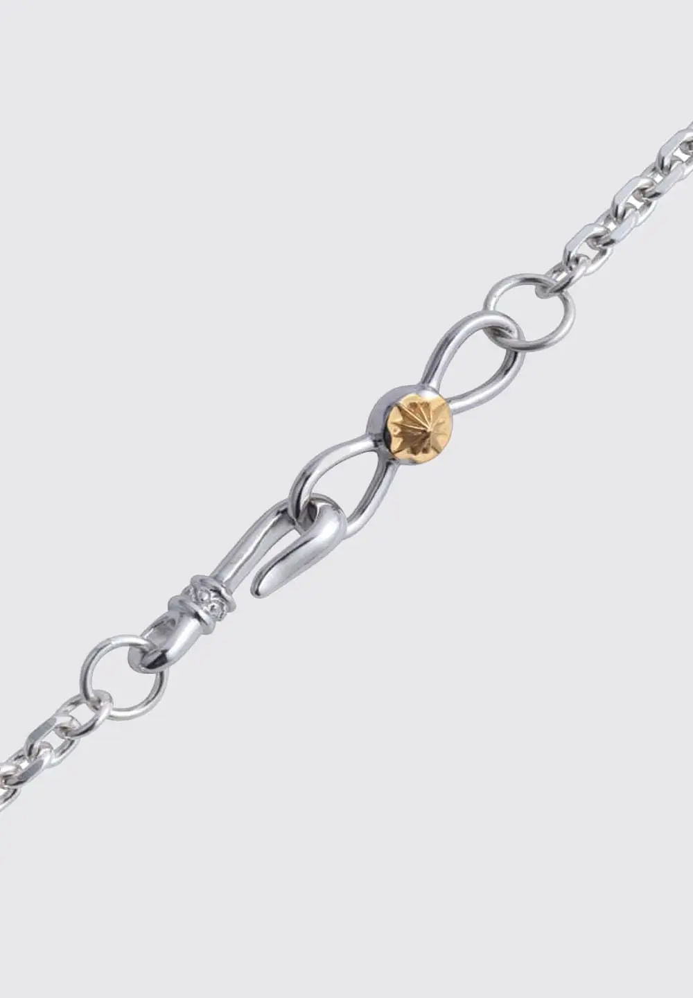 SAAD SUN SYMBOL END HOOK SILVER 925 K24 (24K) GOLD PLATED NECKLACE PARTS - No Color