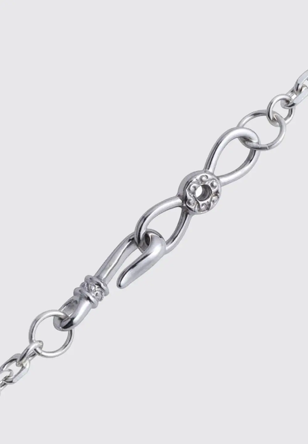 SAAD ARABESQUE END HOOK SILVER 925 NECKLACE PARTS - No Color