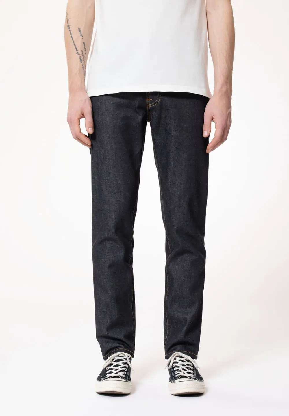 NUDIE JEANS STEADY EDDIE II - Dry Platino