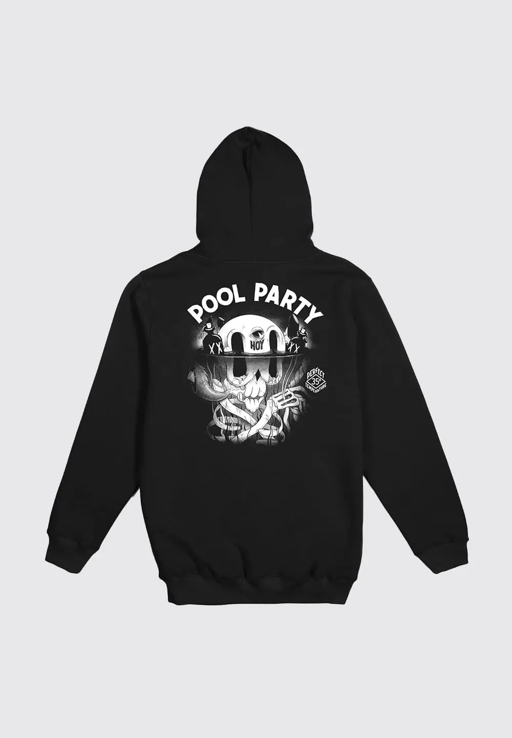 THE DUDES POOL PARTY HOODY - BLACK