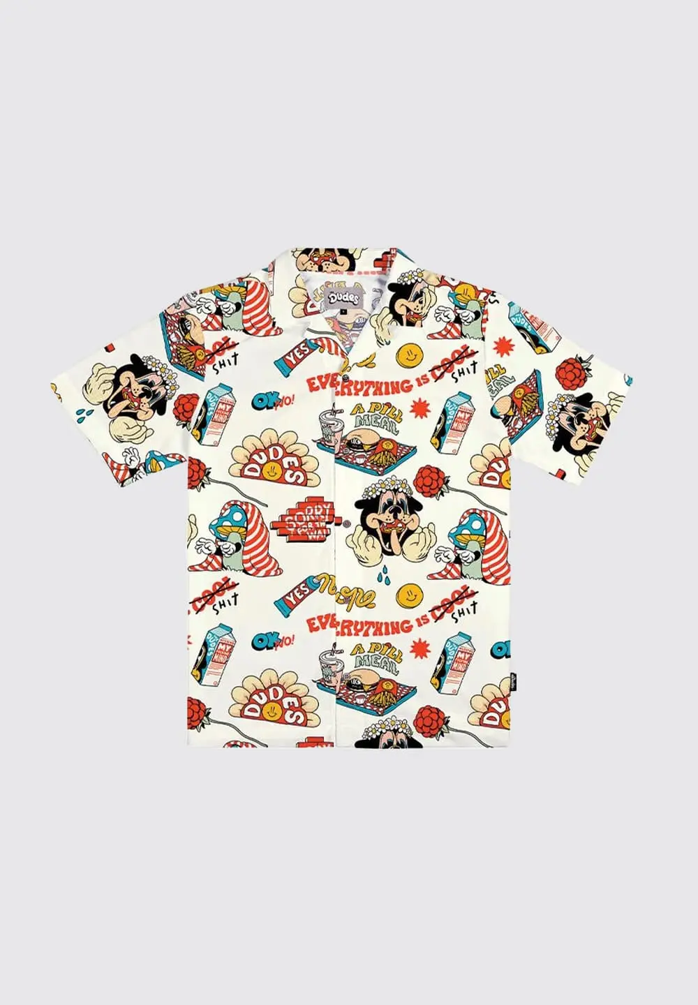 THE DUDES A PILL MEAL I HAWAIIAN SHIRT - MULTICOLOR