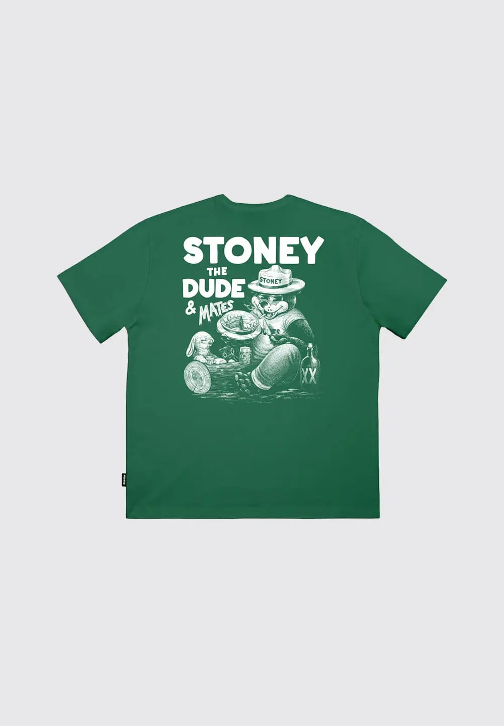 THE DUDES MATES T-SHIRT - BOTTLE GREEN