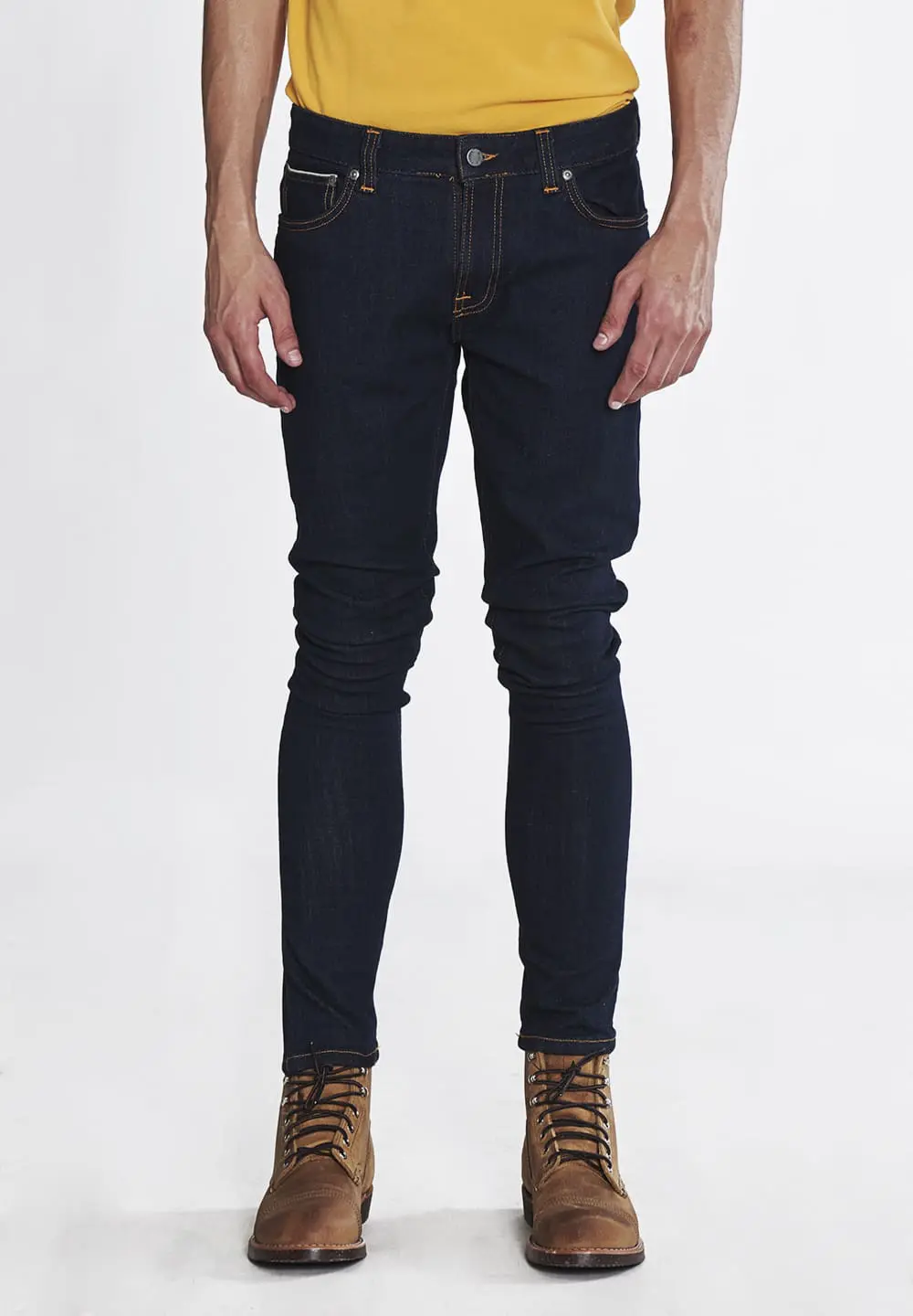 NUDIE JEANS SKINNY LIN - RINSE SELVAGE STRETCH