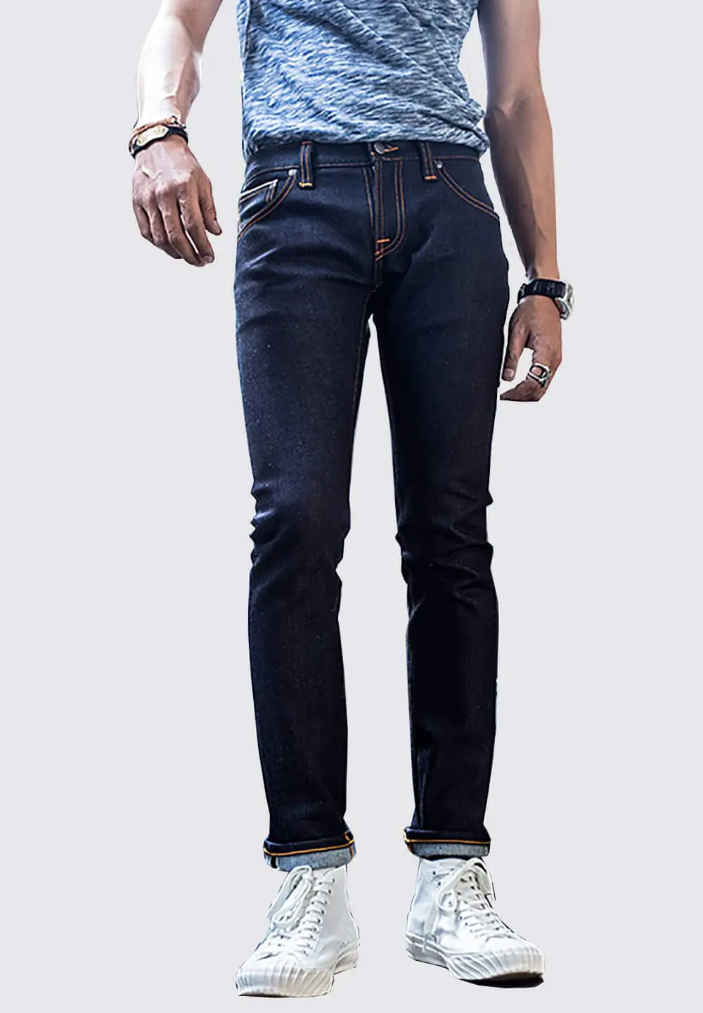 NUDIE JEANS TIGHT LONG JOHN - DRY JAPAN SELVAGE