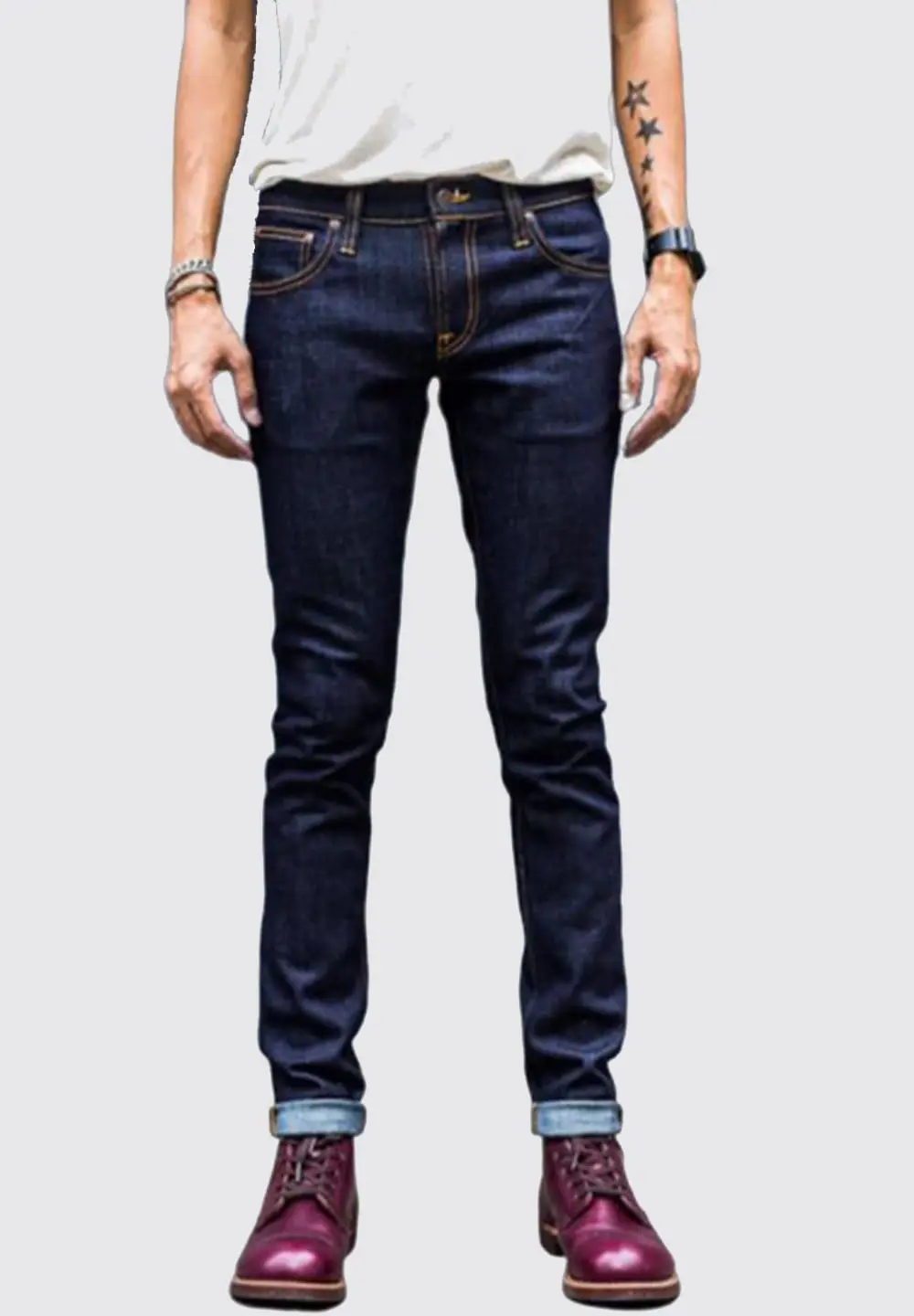 NUDIE JEANS TIGHT LONG JOHN - DRY DARK ECRU