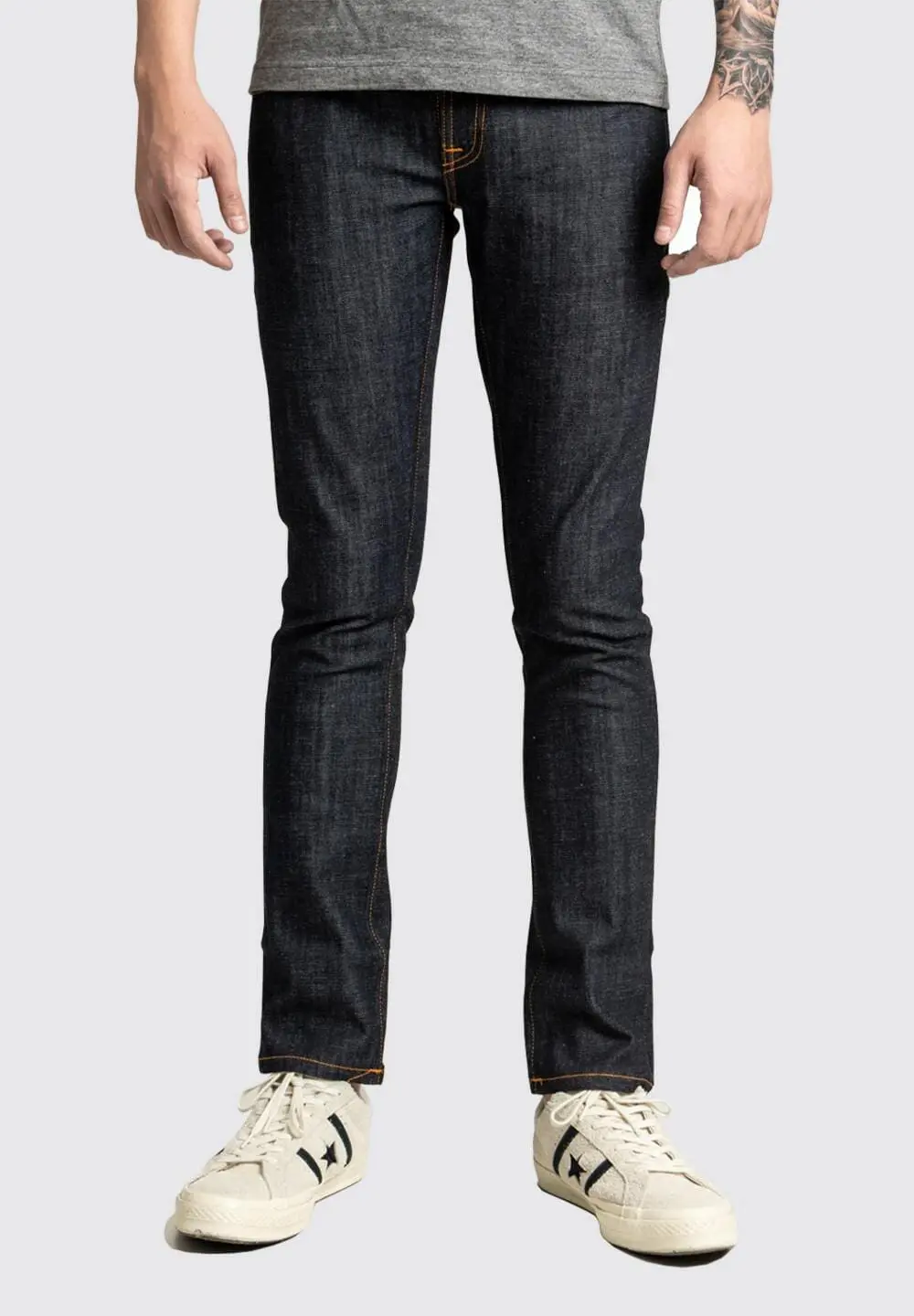 NUDIE JEANS TIGHT LONG JOHN - ORG DRY TWILL BLUE