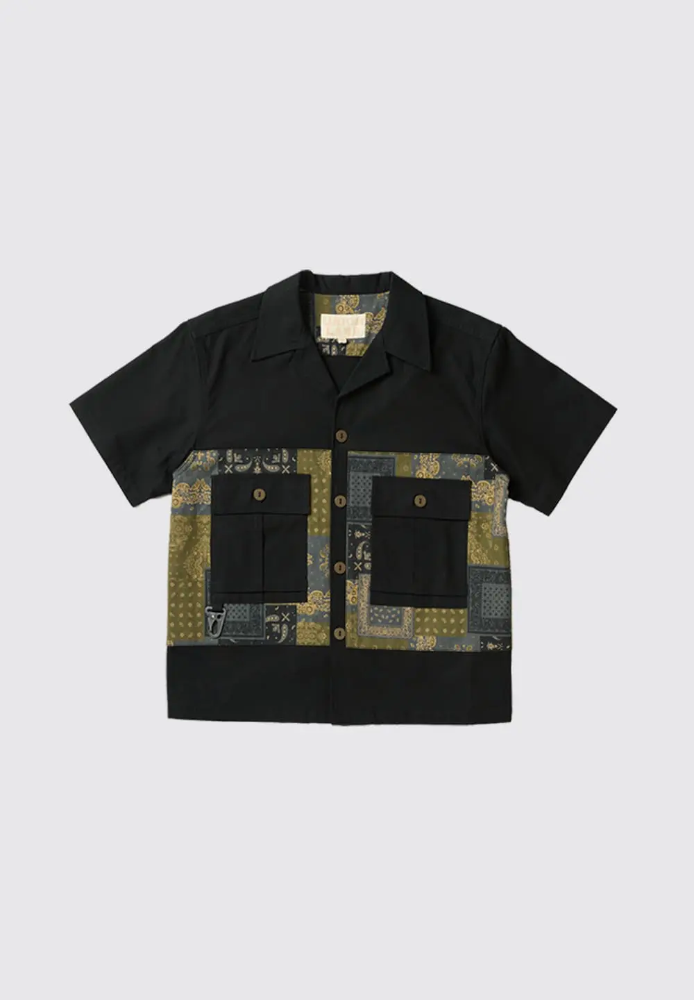 UNION LABS PATCH UP P43 S/S SHIRT - BLACK