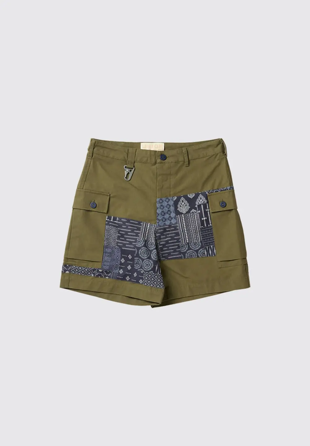 UNION LABS PATCH UP P43 SHORTS - OLIVE