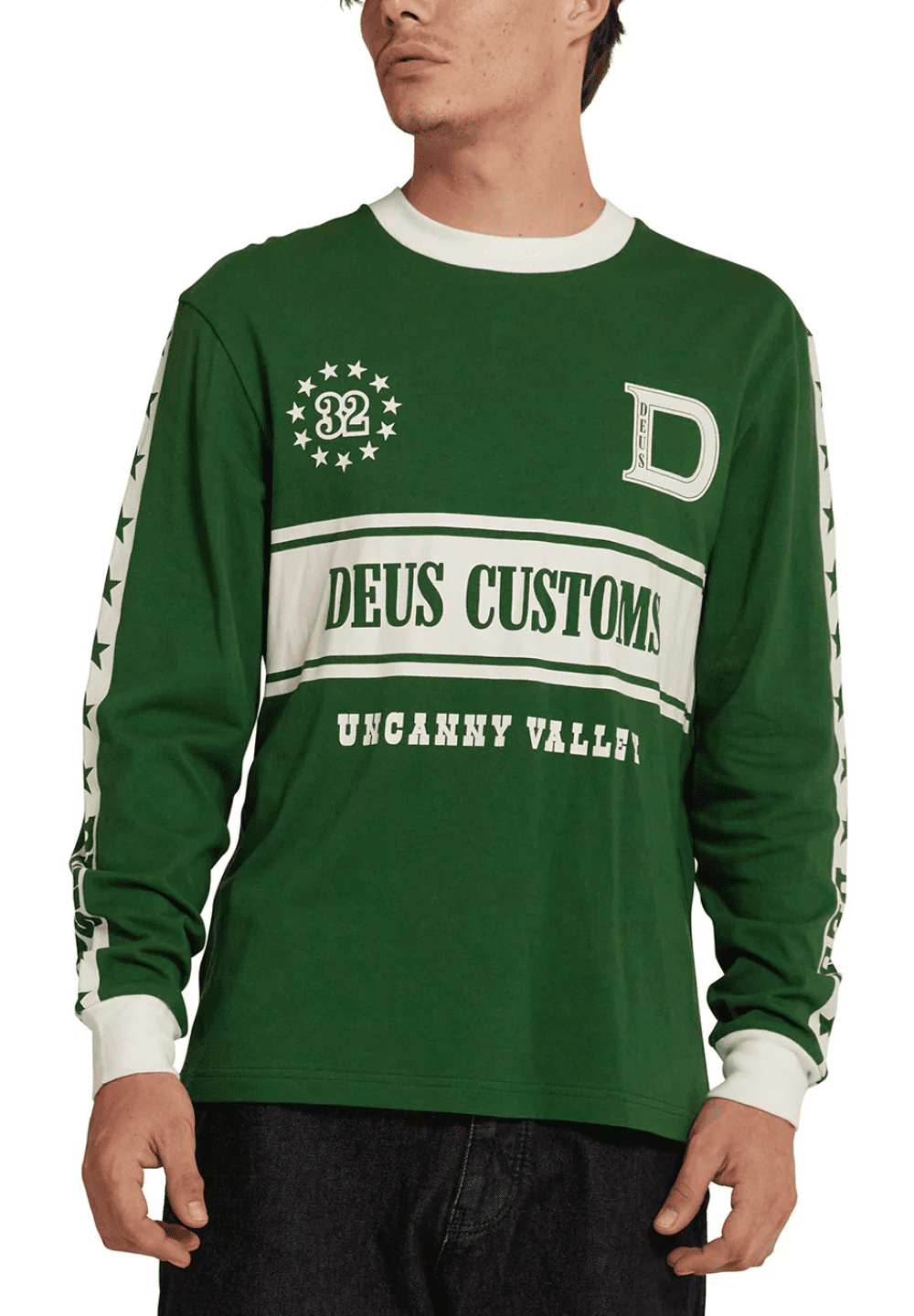 DEUS EX MACHINA ROUND UP LS TEE - HILLSIDE GREEN