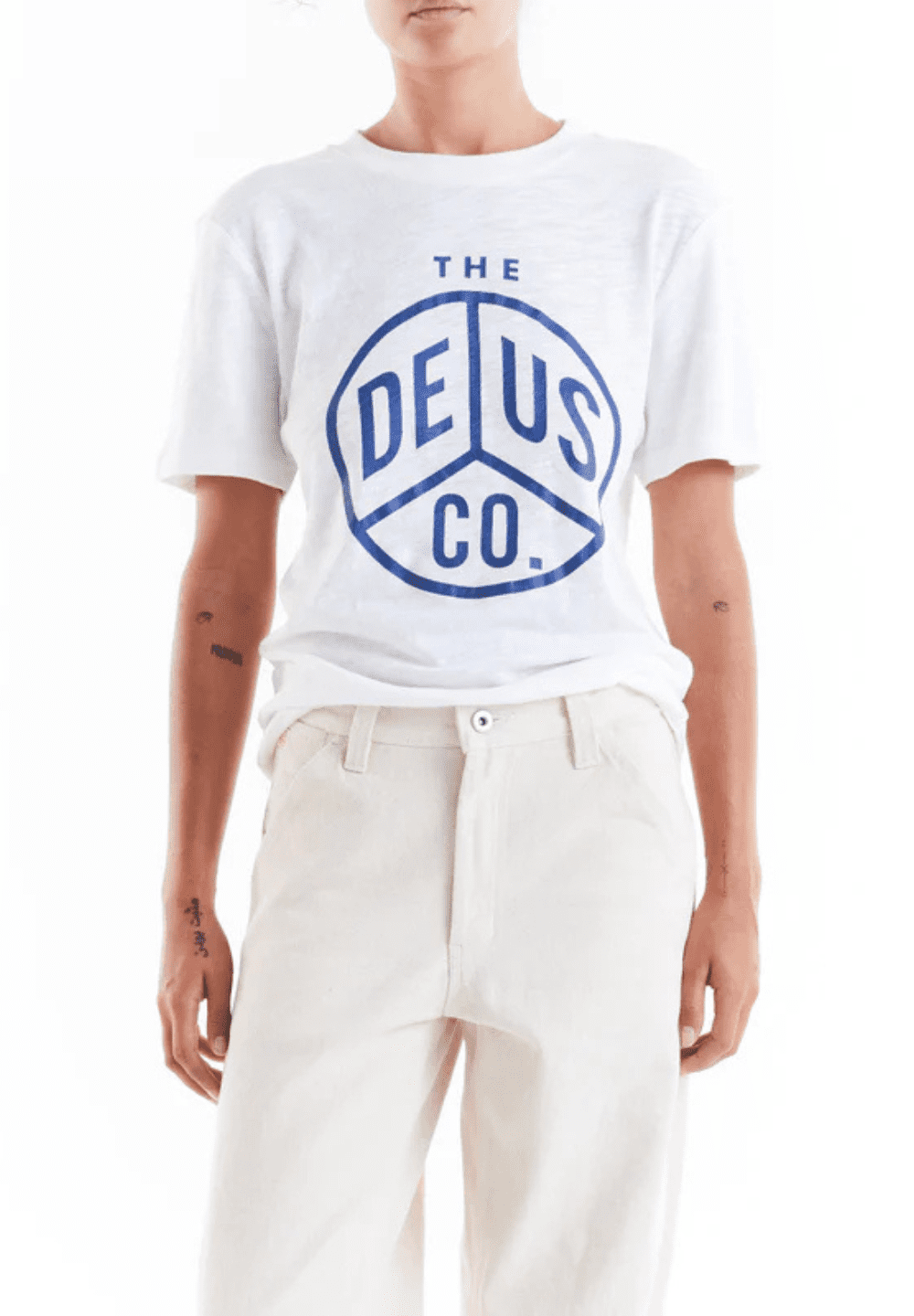 DEUS EX MACHINA OLD MATE TEE - VINTAGE WHITE