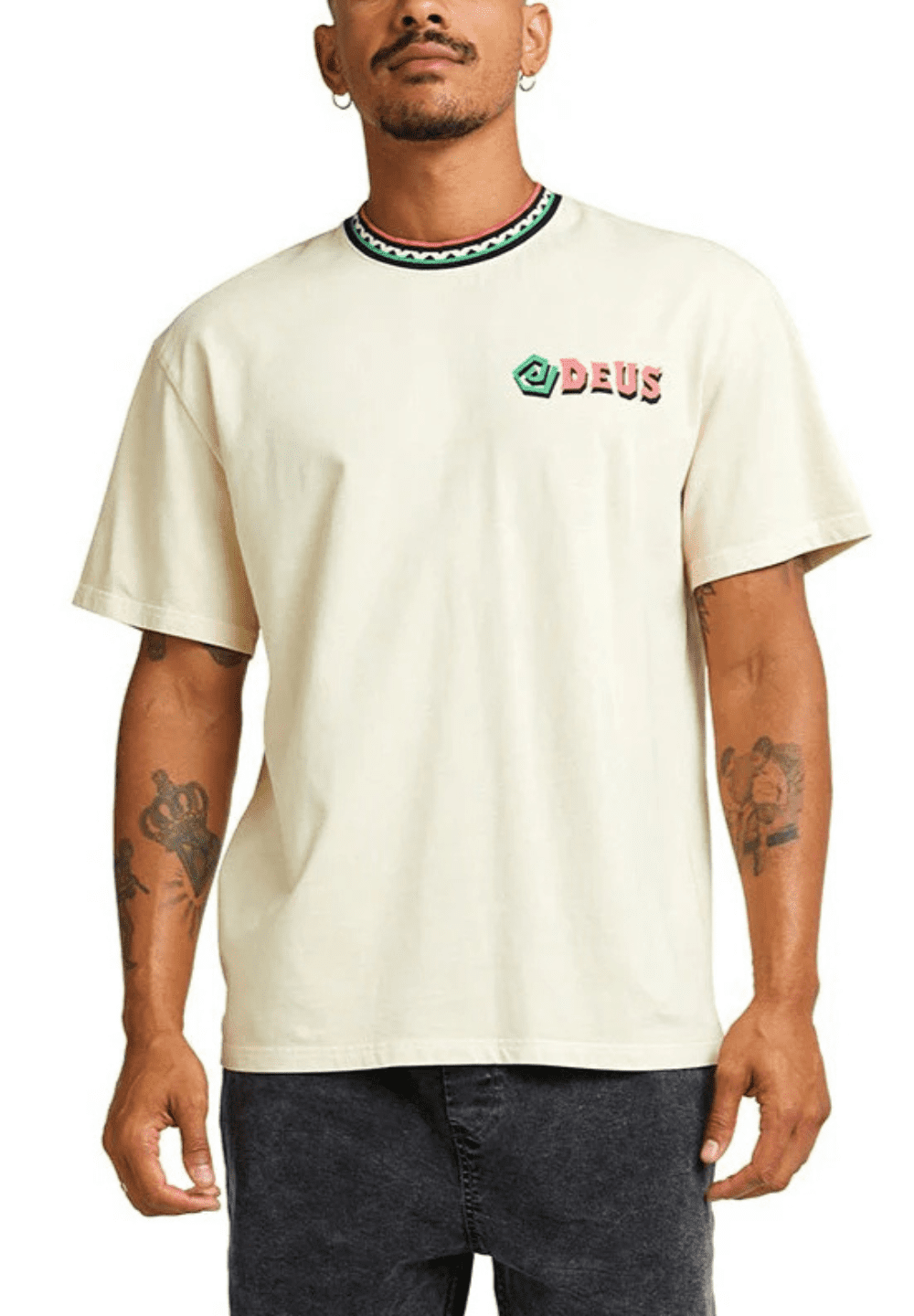 DEUS EX MACHINA SPLITS TEE - DIRTY WHITE