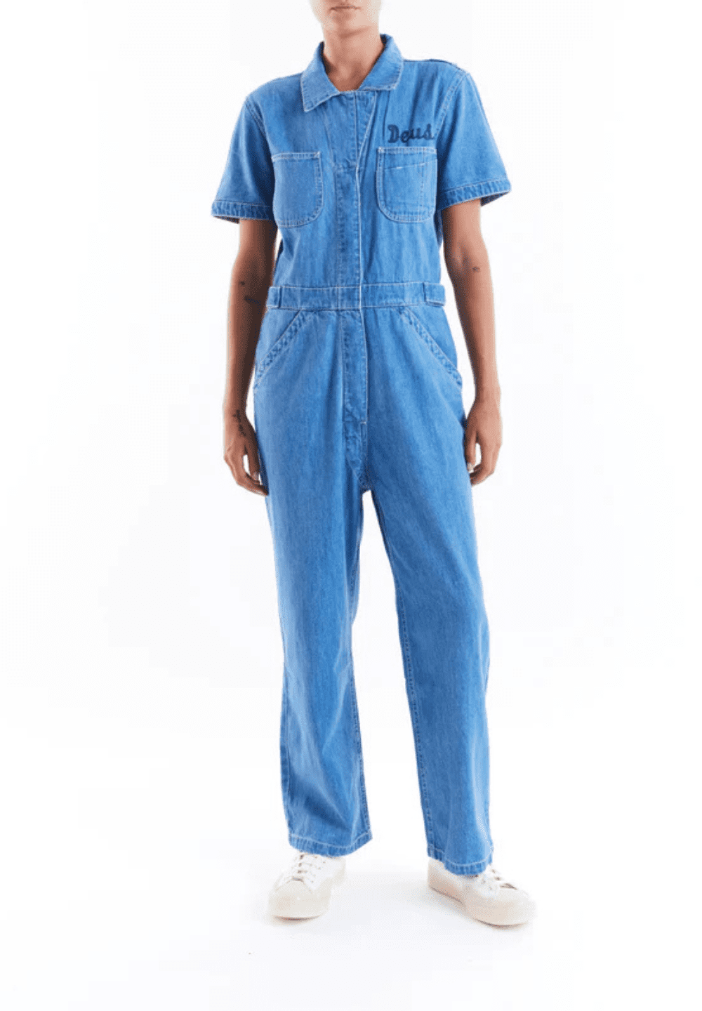 DEUS EX MACHINA ARCHIVAL COVERALL - BLEACH STONEWASH