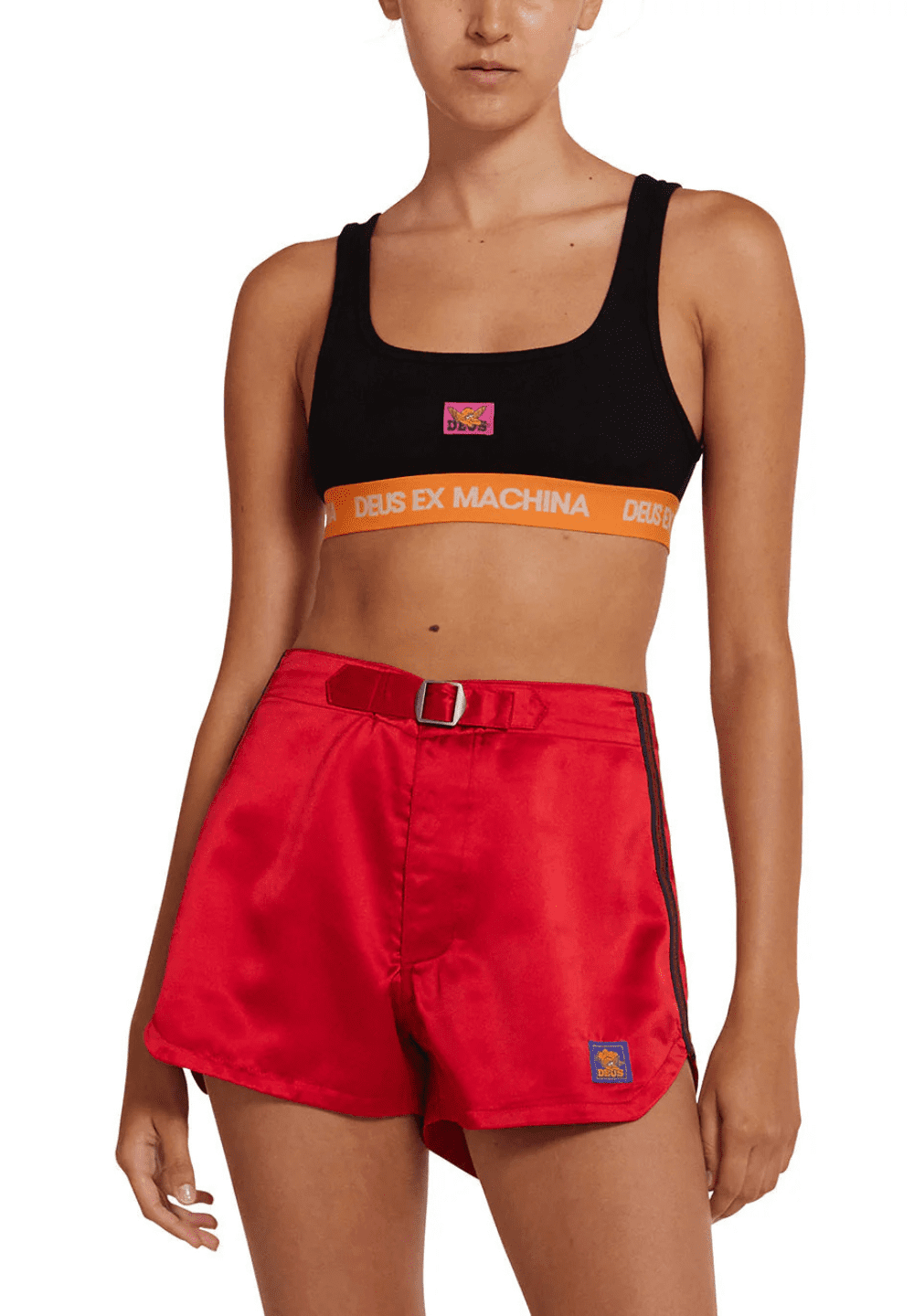 DEUS EX MACHINA JIJI SATIN SHORT - RACE RED