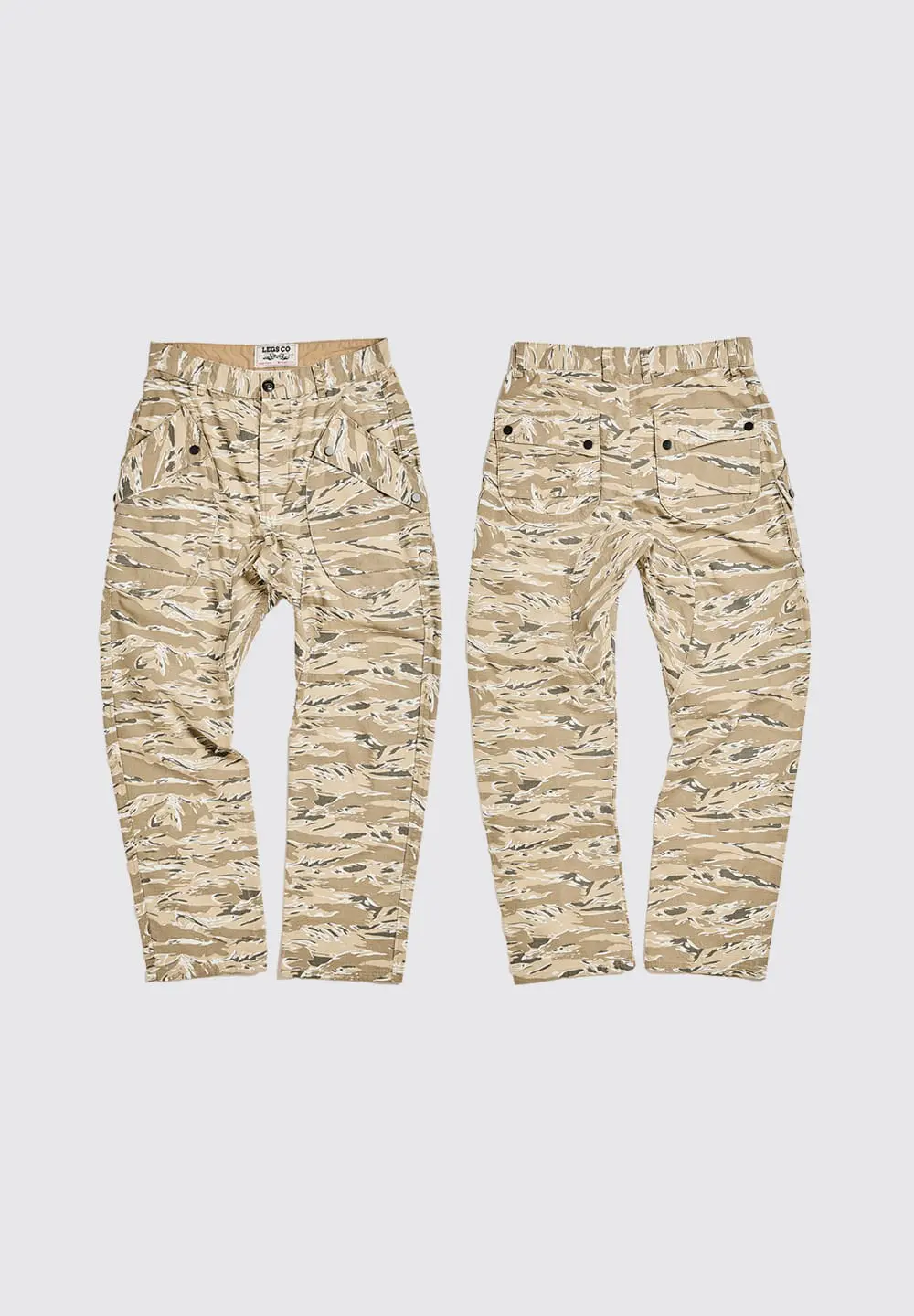LEGS CO COMBAT TROPICAL PANTS TIGER CAMO - DESERT