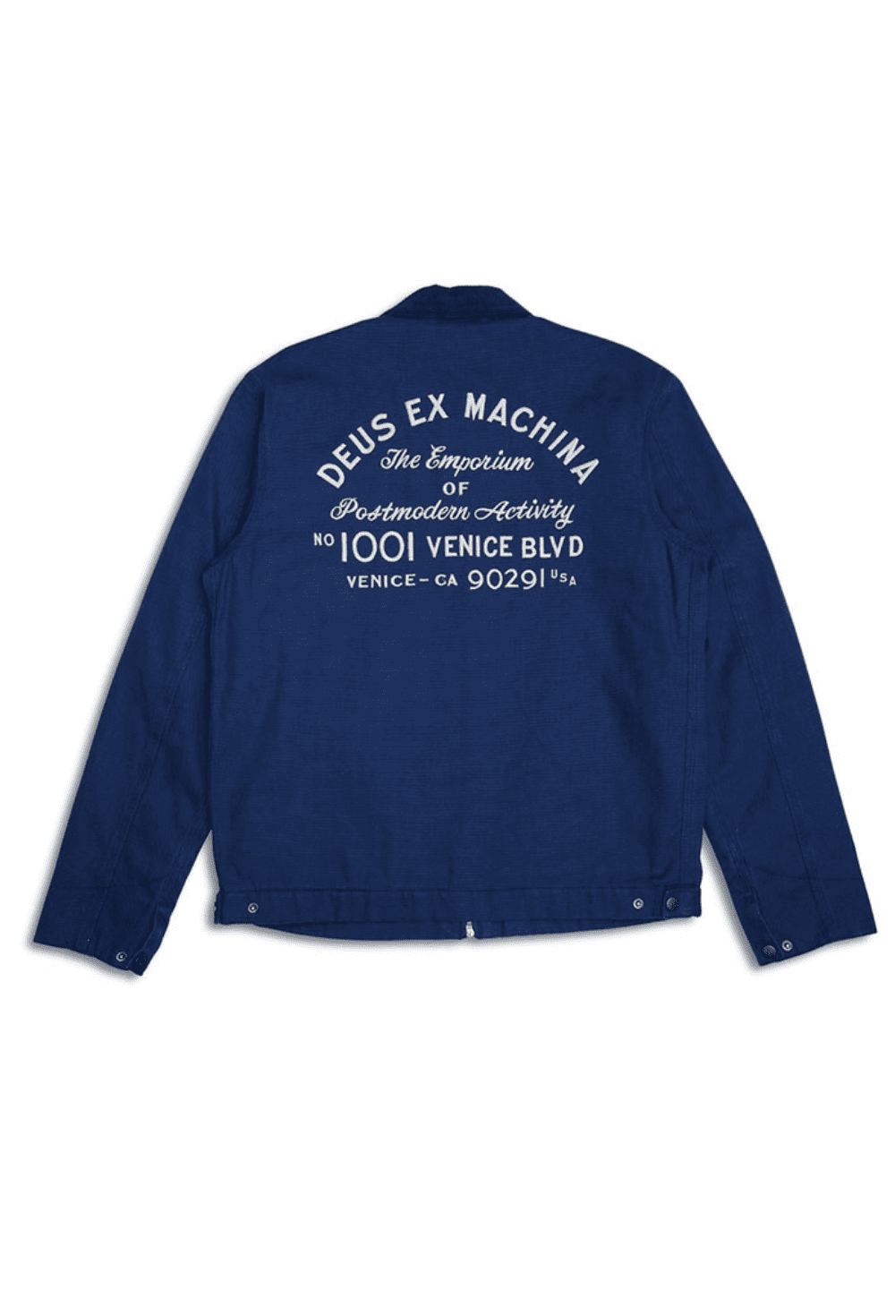 DEUS EX MACHINA ADDRESS WORKWEAR JACKET - MECHANIC BLUE