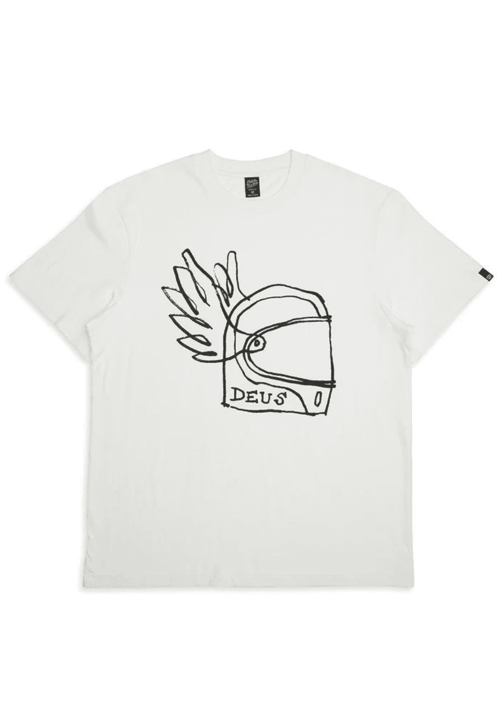 DEUS EX MACHINA HELMET TEE - VINTAGE WHITE