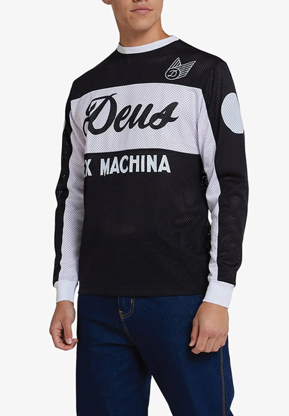 DEUS EX MACHINA SABER MOTO JERSEY - BLACK