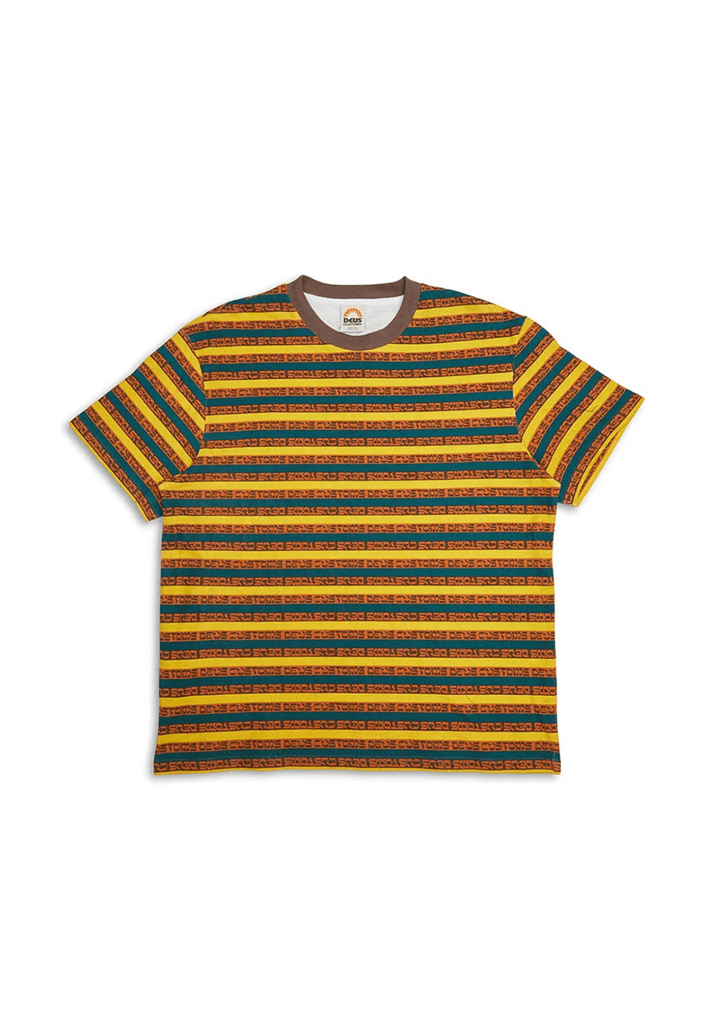 DEUS EX MACHINA SALUTATION STRIPE TEE - MULTI