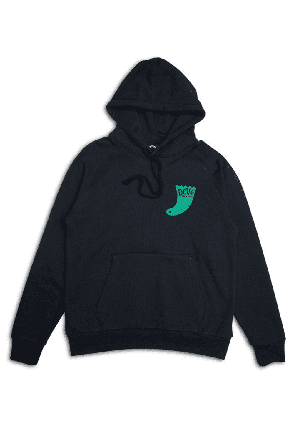 DEUS EX MACHINA SINGLE FIN HOODIE - BLACK