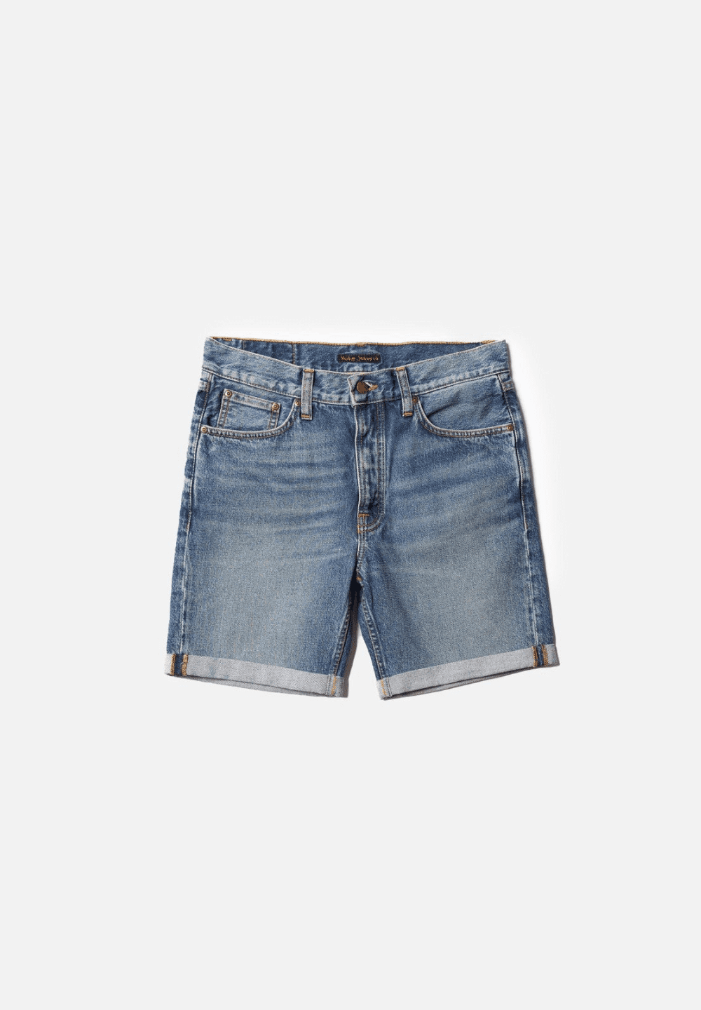 NUDIE Josh Denim Shorts - Blue Haze