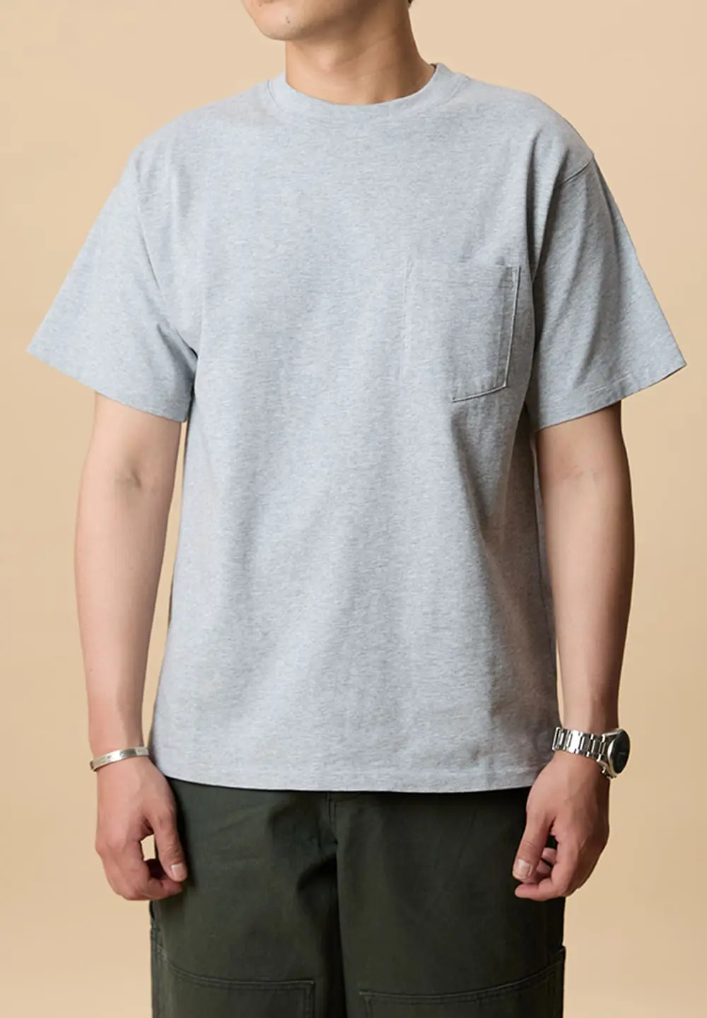 TELLURIDE HEAVY POCKET TEE - GREY