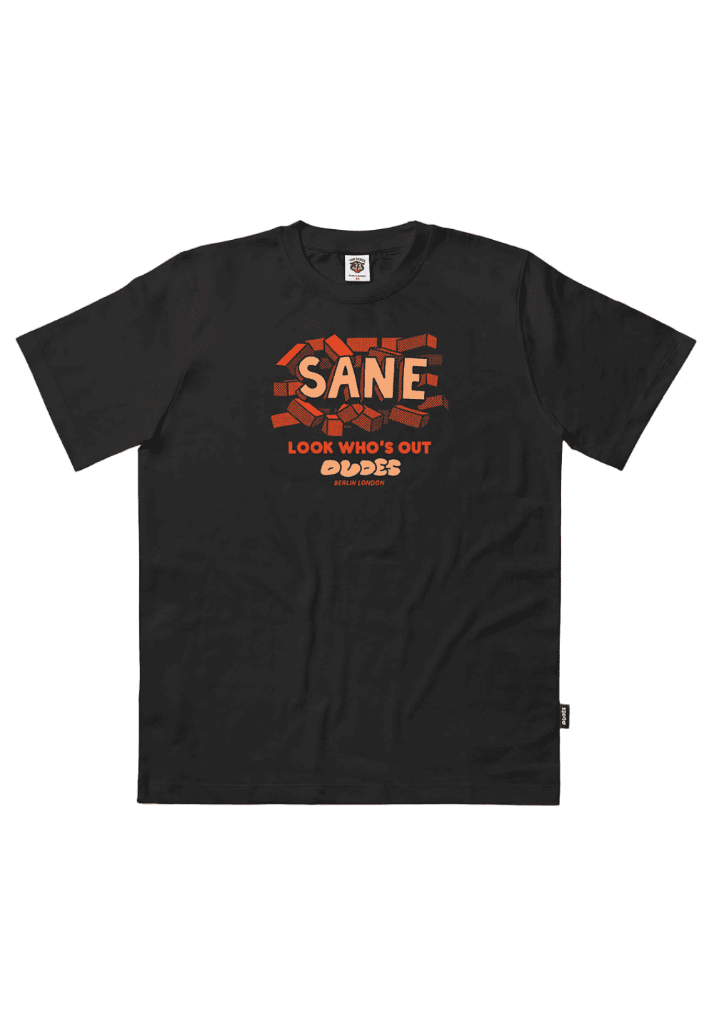THE DUDES SANE T-SHIRT - BLACK