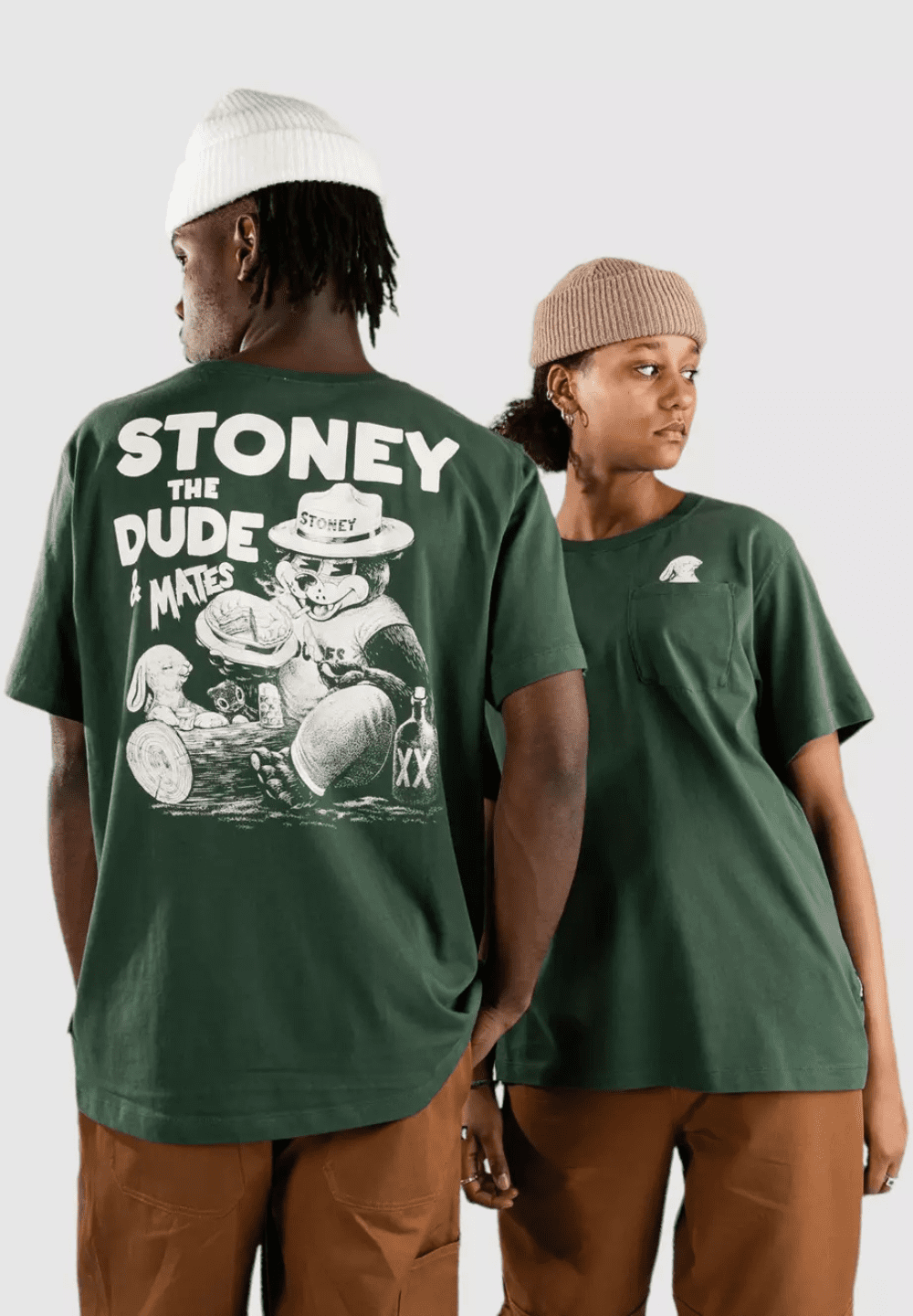 THE DUDES MATES T-SHIRT - BOTTLE GREEN