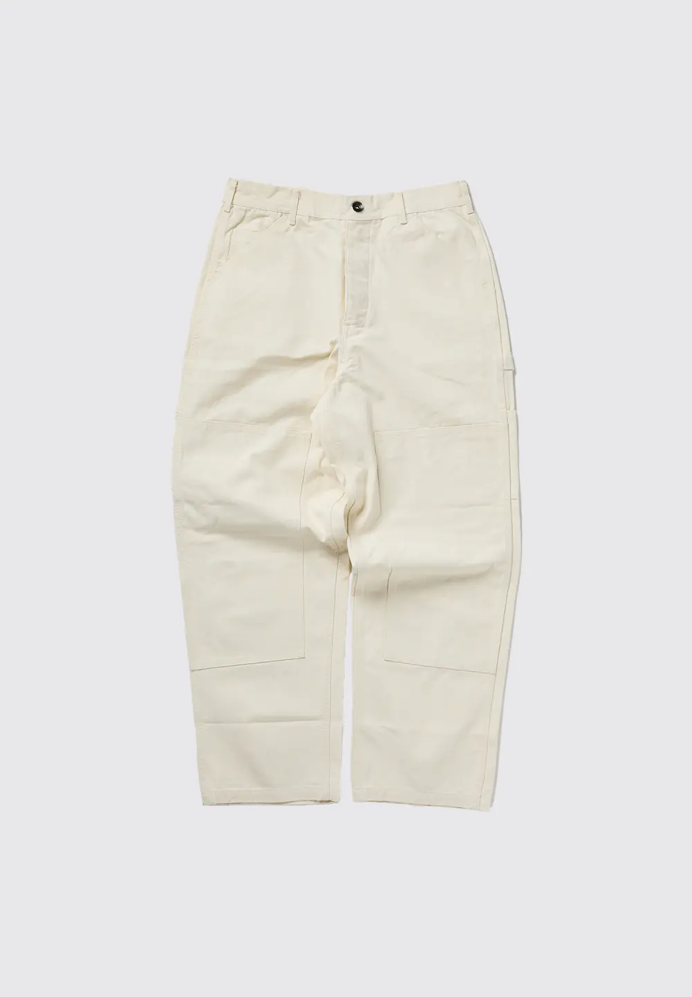 LEGS CO DOUBLE KNEE PAINTER PANTS - OFF WHITE