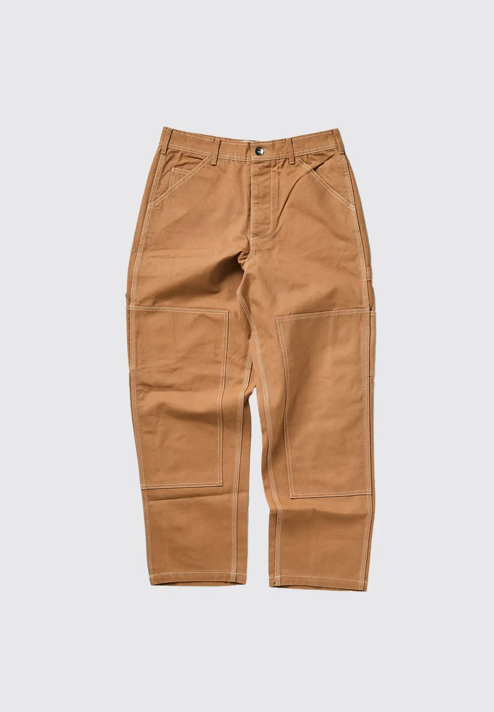 LEGS CO DOUBLE KNEE PAINTER PANTS - CAMEL