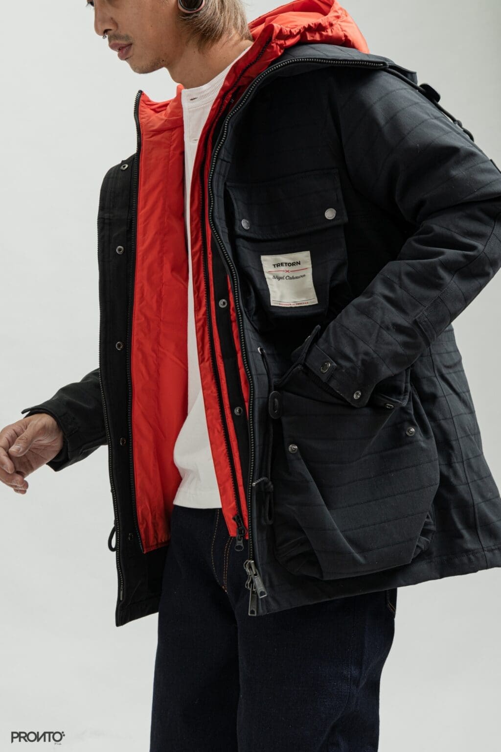 nigel cabourn pleated chino