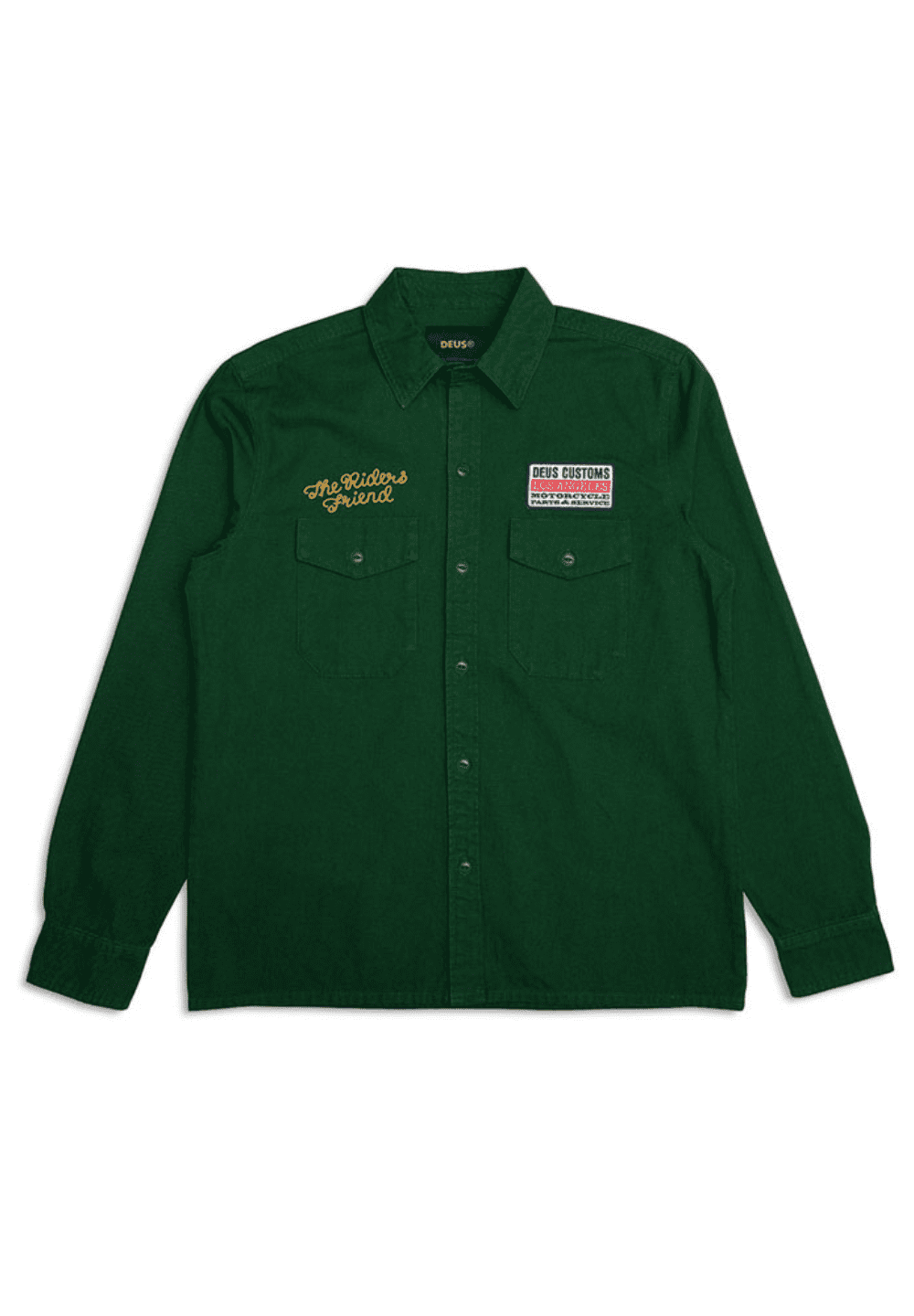 DEUS EX MACHINA BUCKLE UP SHIRT - HILLSIDE GREEN
