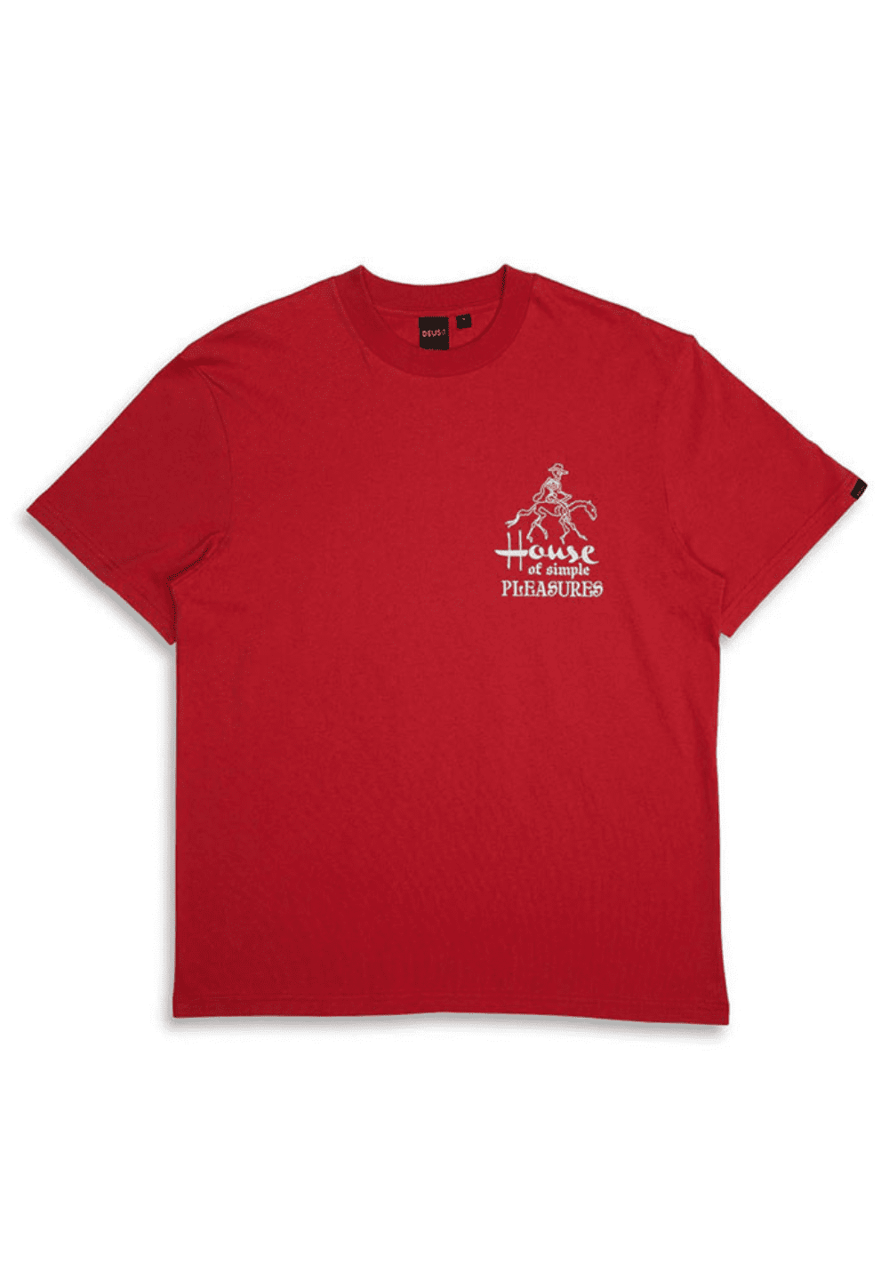 DEUS EX MACHINA CAMPERDOWN ADDRESS TEE - VALIANT RED