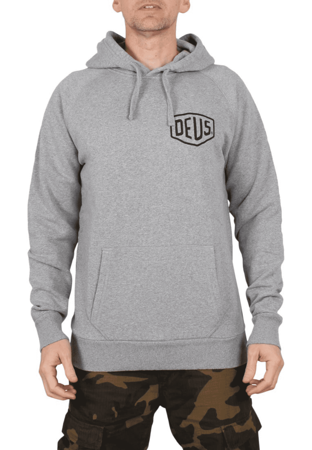 DEUS EX MACHINA VENICE ADDRESS HOODIE - GREY MARLE